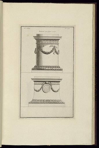 Piedestal pour figure assise