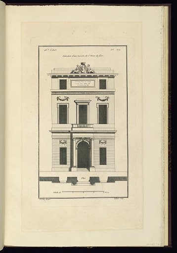 Elevation d'une maison de 6 Toises de face