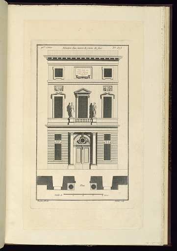 Elevation d'une maison de 7 toises de face
