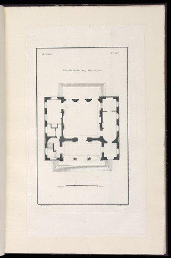 Plan d'un Pavillon de 9 toises de face