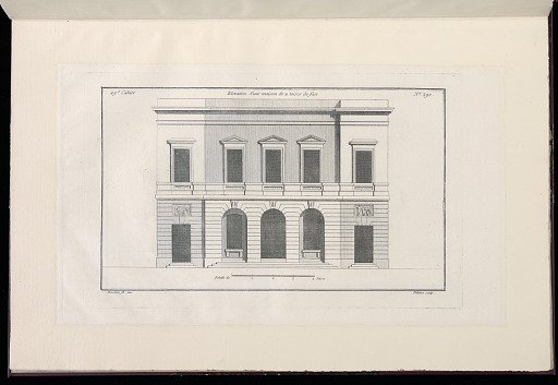 Elevation d'une maison de 11 toises de face