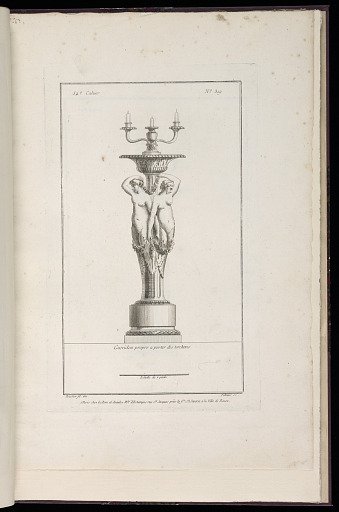 Guéridon propre à porter des torchères