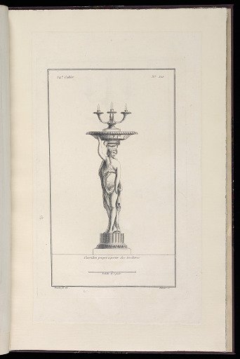 Guéridon propre à porter des torchères