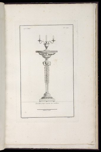 Guéridon propre à porter des torchères