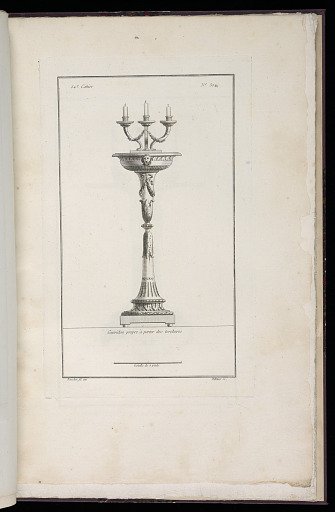 Guéridon propre à porter des torchères