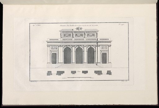 Elevation d'un Pavillon de 11 toises du còté du jardin