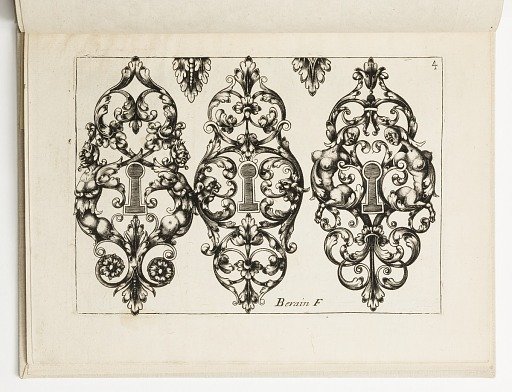 Three Ornament Designs for Escutcheons