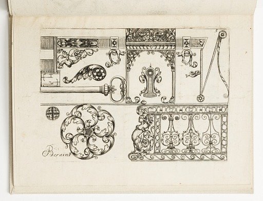 Ornament Designs for Escutcheon and Key