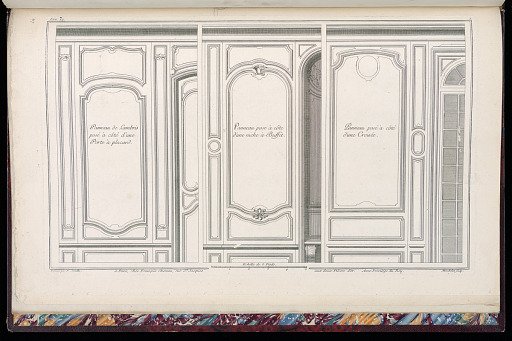 Panneau de Lambris pose à côté d’une Porte à placard / Panneau pose à côté d’une niche à Buffet / Panneau posé à côté d’une Croisée