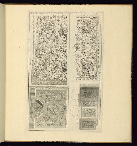Embroidery and Marquetry Designs for a Carriage