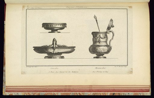 Saucière. Moutardier.