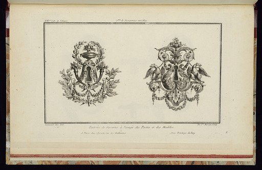 Entrées de Serrures à l’usage des Portes et des Meubles