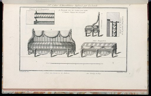 Banquette avec des accotoirs