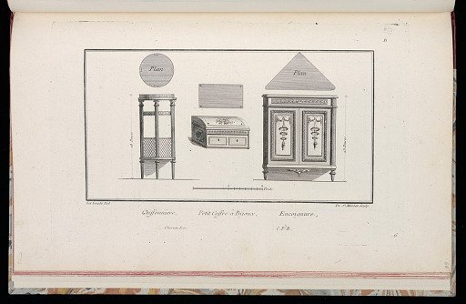 Chiffoniere, Petit Coffre à Bijoux, Encoignure