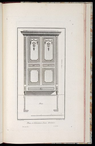 Plan et Elévation d'une Armoire