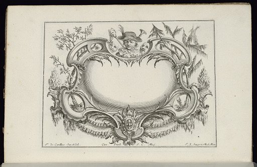 Cartouche with Portrait Bust