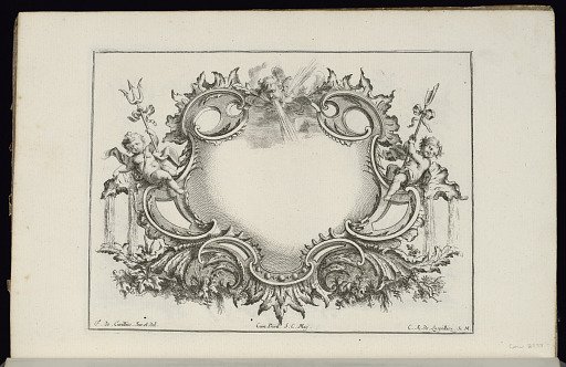 Cartouche with Two Winds