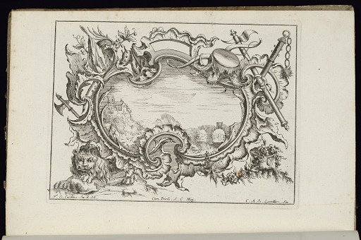Cartouche with Lion