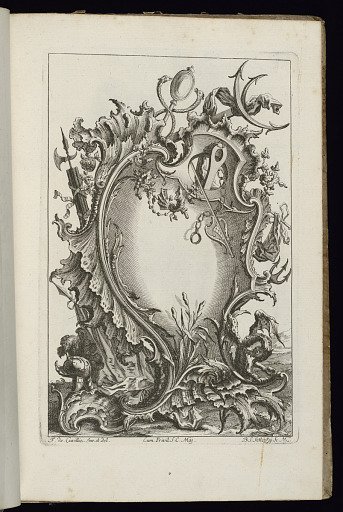 Cartouche with Mercury's Staff