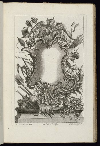 Cartouche with Owl