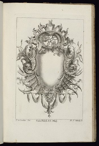 Cartouche with Dolphins