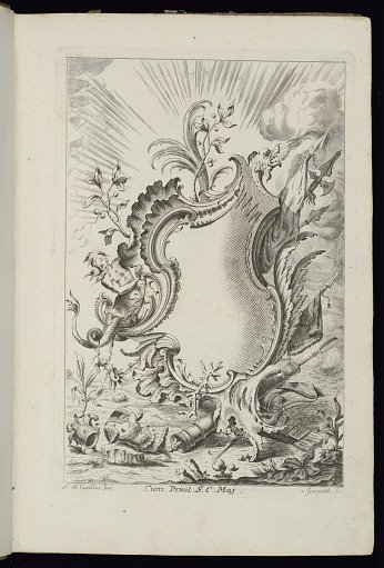 Cartouche with Dragon