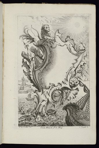 Cartouche with Lion