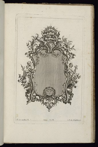 Frame with Mascaron and Fantasy Crown