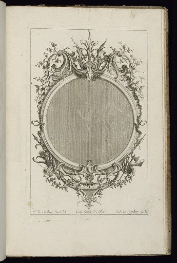 Frame with Two Scrolls of Leaves
