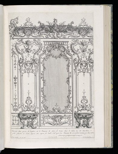 Wall with Mirror and Console Tables