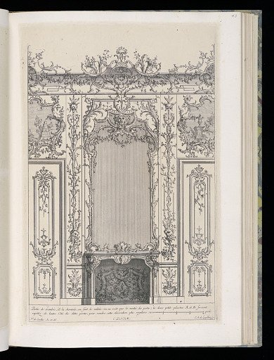 Wall with Chimneypiece and Mirror