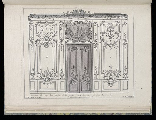 Wainscoting with Double Door