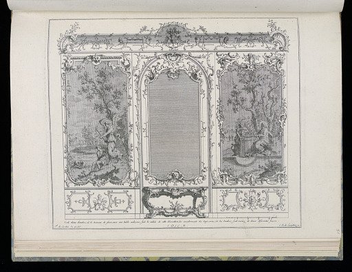 Wall with Central Mirror