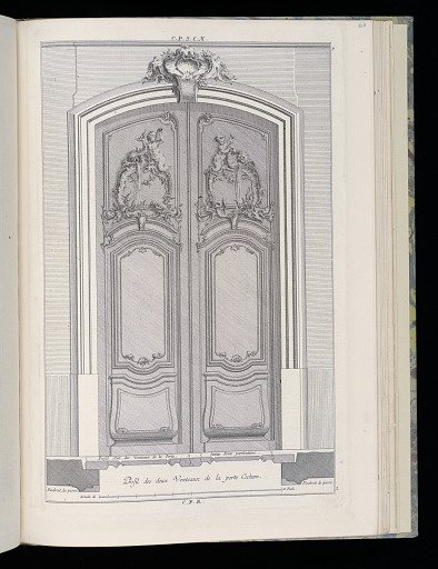 Profil de deux Venteaux de la porte Cochere