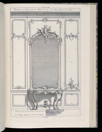 Wall with Mirror and Console Table
