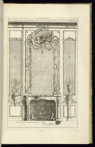 Cheminée Decorée de Glaces