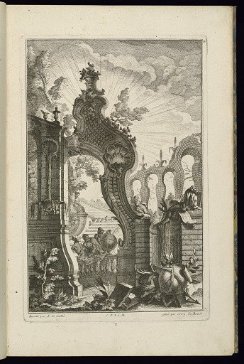 Design for Fountain with Trelliswork Arches