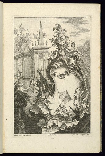 Design for Fountain with Two Putti with a Fishing Net