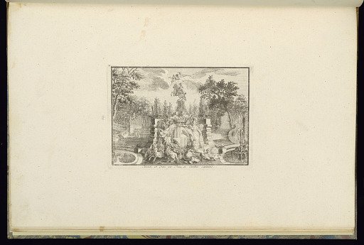 Design for Fountain with Coat of Arms and Equestrian Statue