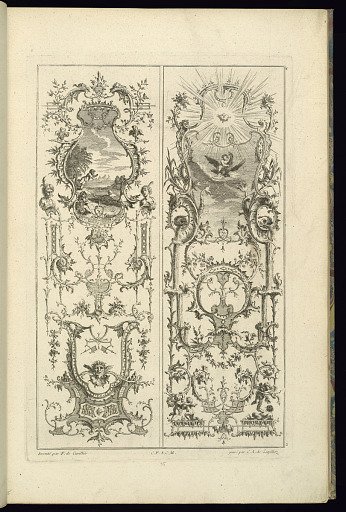 Design for Two Panels of Ornament