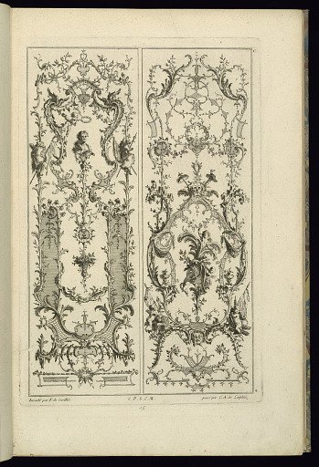Design for Two Panels of Ornament