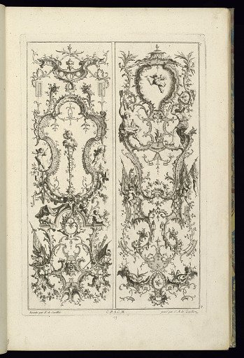 Design for Two Panels of Ornament