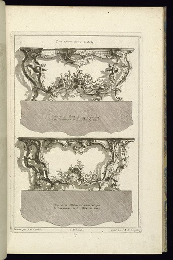 Deux diferents desseins de Tables
