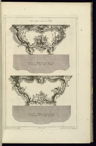 Deux diferents desseins de Tables