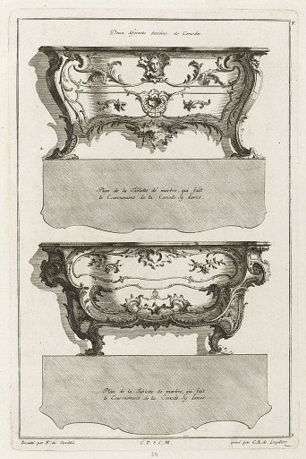 Deux différents desseins de Comodes
