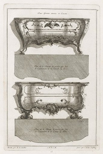 Deux diferents desseins de Comodes