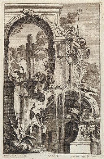 Design for Fountain Placed Under an Arch with Neptune