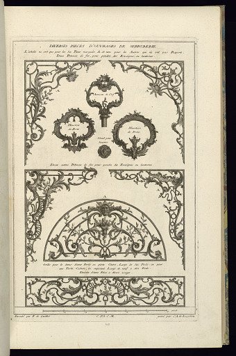 Diverses Pieces d'Ouvrages de Serrurerie