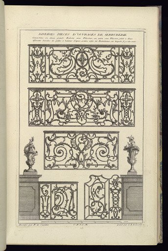 Diverses Pieces d'Ouvrages de Serrurerie