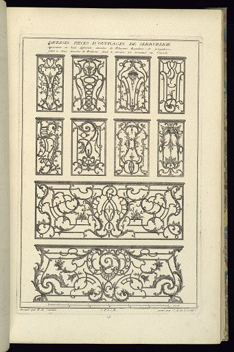 Diverses Pieces d'Ouvrages de Serrurerie